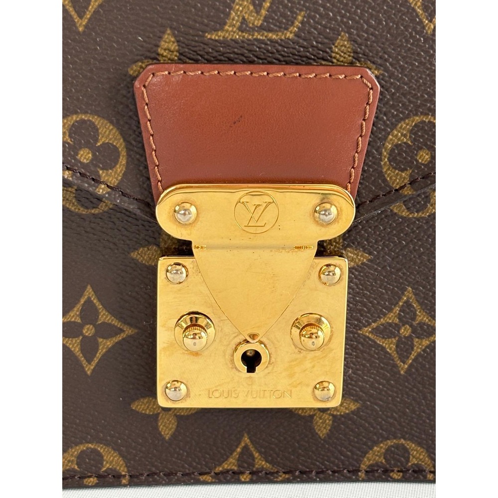 Louis Vuitton Monogram Concorde Handbag Brown Canvas Vintage M51190 Top Handle - Picture 10 of 13